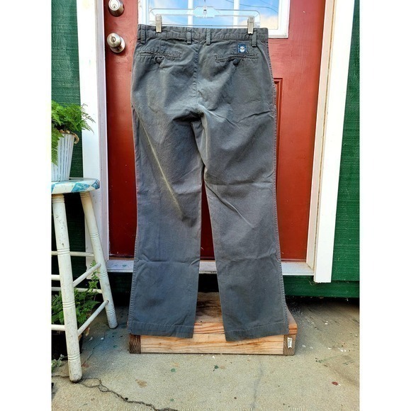 Em's of Madison, Gray Slim Fit Italian Preppy Academia Men's Chino Pants - Picture 11 of 11